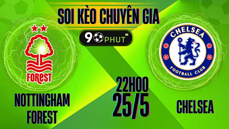 Soi Kèo Nottingham vs Chelsea 25/5– phân tích tỷ lệ kèo và dự đoán kết quả